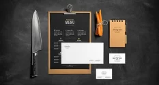 Restaurant Bar Stationery Mock Up 231283 cover 1