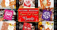 autumn wedding paper cut card bundle 24982 cover 1