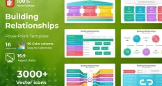 building relationships powerpoint template 14328 cover 1