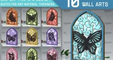 butterfly wall art laser cut bundle 31177 cover 1