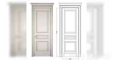 classic door with cornice 2d dwg file 39024 cover 1