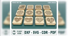 decorative wooden gift box laser cut 3 27452 cover 1