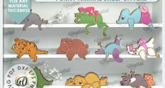 funny animals decor laser cut bundle 37271 cover 1