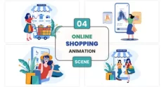 online shopping illustration animation scene 46235 cover 1