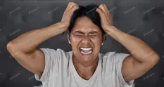 shouting headache and elderly woman in bed with in 20614 cover 1