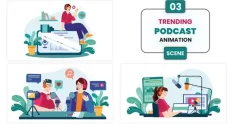 trending podcast illustration scene 22555 cover 1
