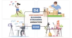 video marketing bloggers streaming animation scene 45306 cover 1