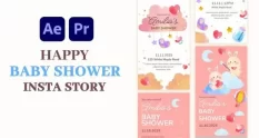 watercolor baby shower instagram stories 18067 cover 1