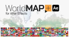 world map plus for after effects 21728 cover 1