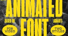 Animated Font Agharti 6880514 cover 1