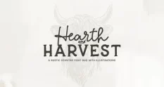Hearth Harvest Rustic Font Duo 291048686 cover 1
