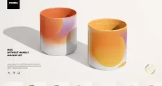 Mug without Handle Mockup Set 7362003 cover 1