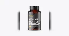 amber fish oil bottle mockup front view 14430 cover 1
