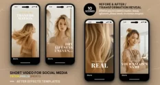 before after transformation reveal short video tem 43950 cover 1