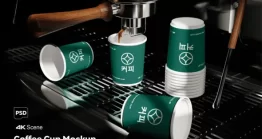 موکاپ لیوان قهوه