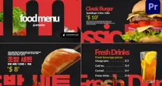 food menu for premiere pro 40099 cover 1
