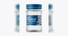 glass jar with clear liquid mockup 12787 cover 1