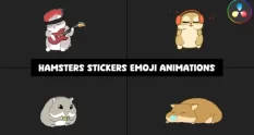 hamsters stickers emoji animations for davinci res 27750 cover 1