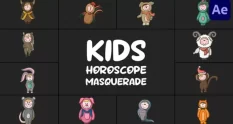 kids horoscope masquerade for after effects 40913 cover 1