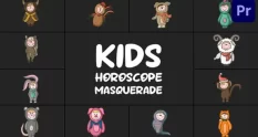 kids horoscope masquerade for premiere pro 37903 cover 1