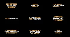 kinetic titles after effects 36726 cover 1