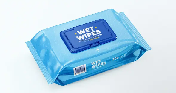 موکاپ دستمال مرطوب