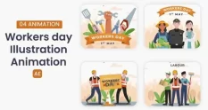 workers day illustration scene 38460 cover 1