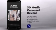 3d media carousel reveal for premiere pro 18960 cover 1