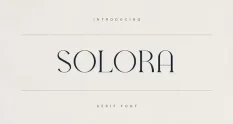Solora Elegant Modern Serif Font 291506423 cover 1