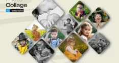 collage photos with child picture boy with hat it 387483629 cover 1
