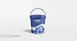 موکاپ سطل رنگ پلاستیکی