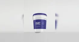 موکاپ سطل رنگ پلاستیکی