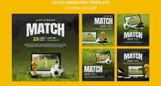 realistic football instagram template design 24747272 cover 1
