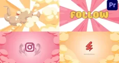 smoke anime clouds logo premiere pro mogrt 33892 cover 1
