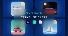 travel stickers animation 9411 cover 1