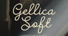 Gellica Soft Handwritten Font Duo 291594164 cover 1