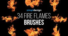 fire photoshop brushes 45864 cover 1