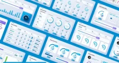 glassmorphic dashboard presentation template 15426 cover 1