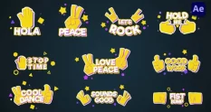 hands emoji titles after effects 44395 cover 1