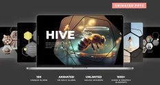 hive animated powerpoint template 28271 cover 1