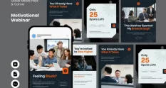 motivational webinar ig post pack canva 13090 cover 1