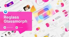 reglass glassmorph keynote template 46185 cover 1