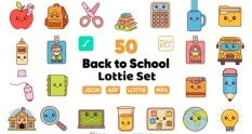 back to school lottie icon set 17003 cover 1