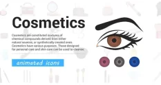 cosmetic and makeup icons 34351 cover 1
