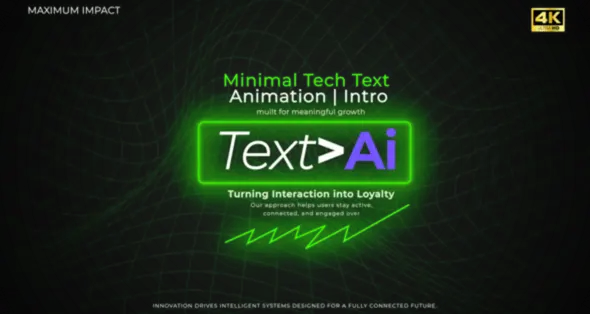پروژه آماده افتر افکت : تایتل انیمیشن Minimal Tech Text Animation ...